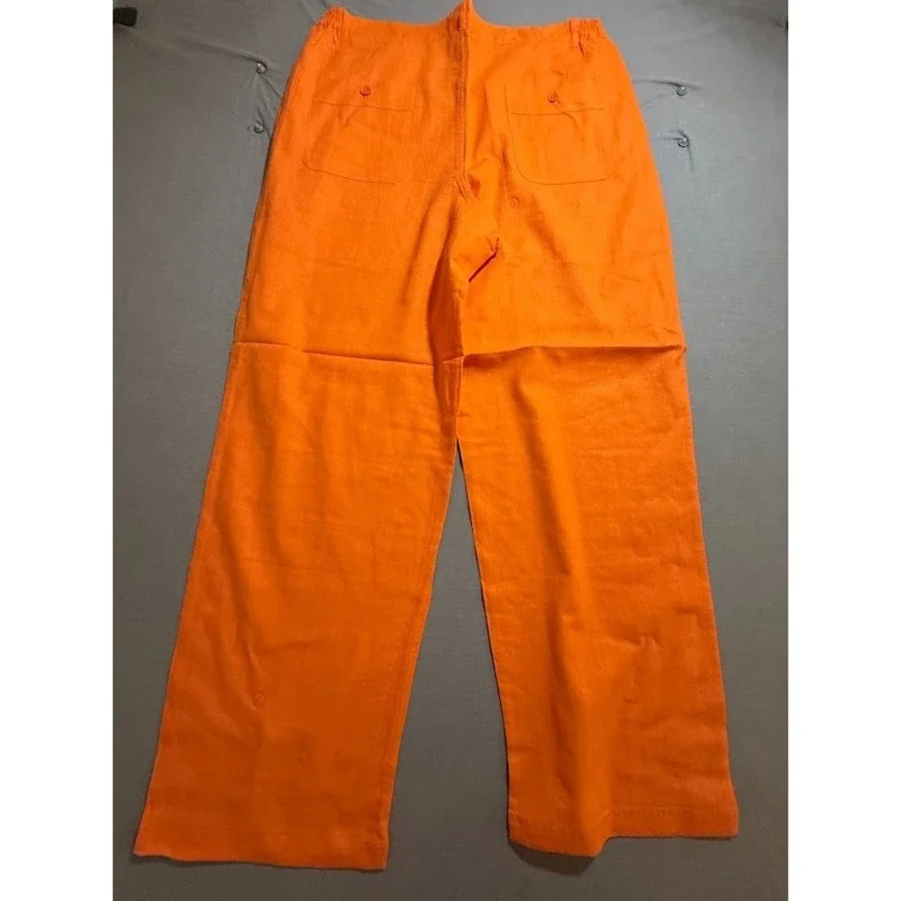 VZ Pants Mens‎ 3XL Orange Chino Straight Pleated Dress Men 40x34.